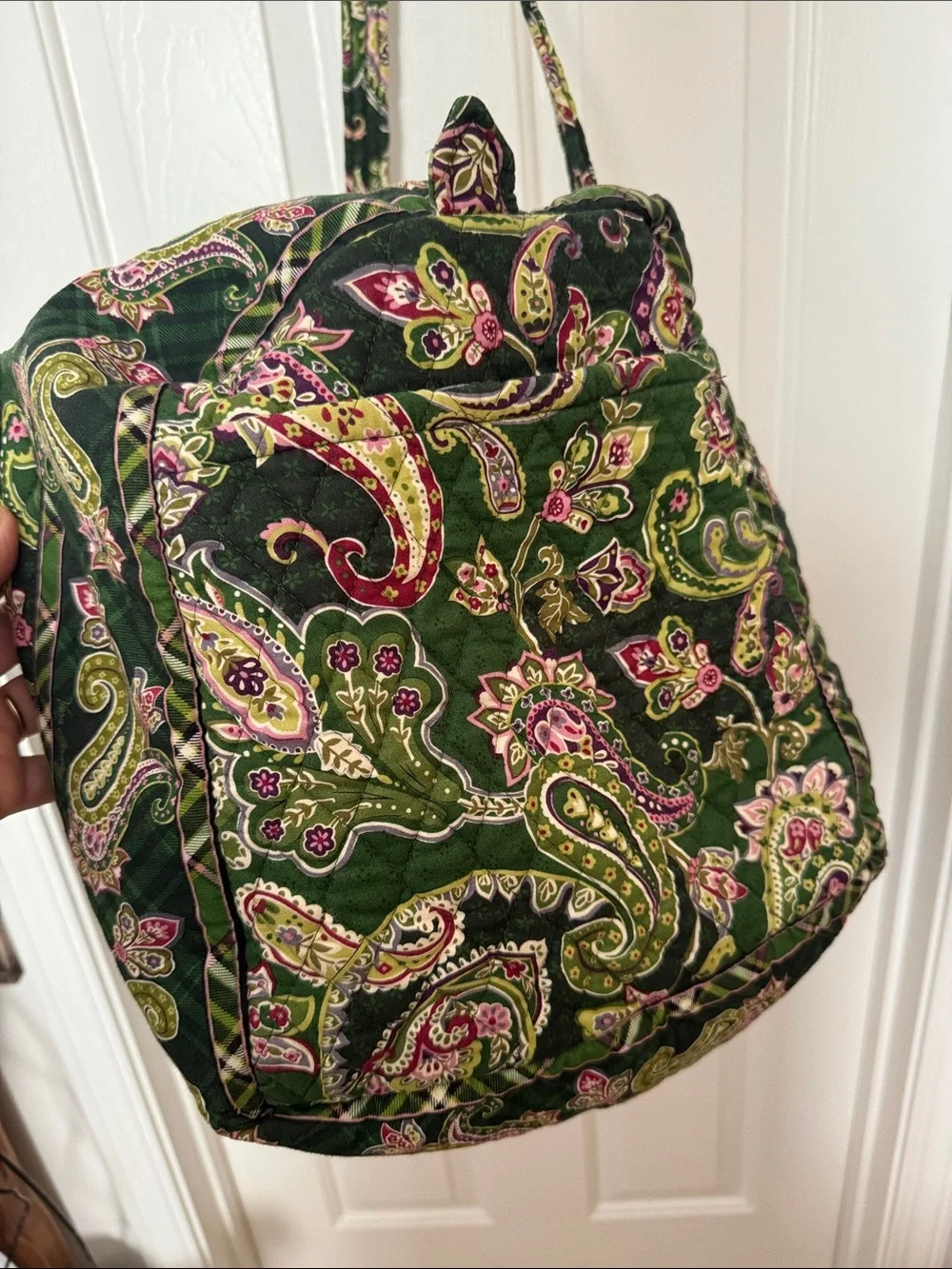Vera Bradley Paisley Horse Original Duffel Bag - Green